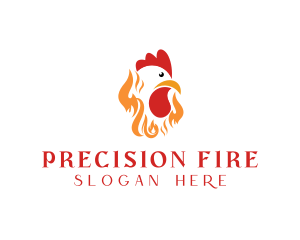 Fire Roast Chicken logo design