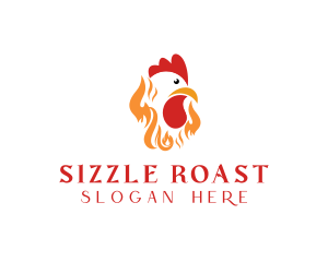 Roast - Fire Roast Chicken logo design