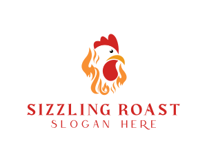 Roast - Fire Roast Chicken logo design