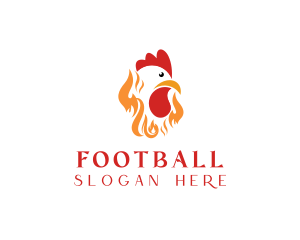 Cook - Fire Roast Chicken logo design