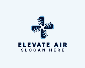 Air Conditioning Ventilation Propeller logo design