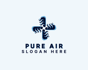 Air Conditioning Ventilation Propeller logo design