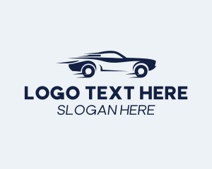 Car Service - Fast Car Sedan logo design