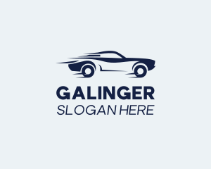 Car Dealership - Fast Car Sedan logo design