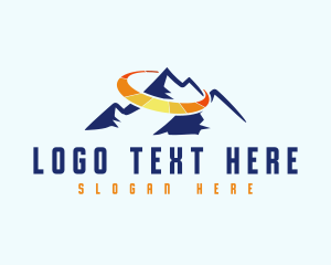 Mountaineering - Solar Energy Mountain logo design