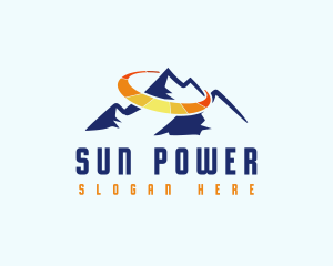 Solar Energy Mountain logo design