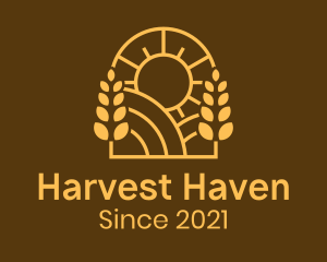 Agrarian - Wheat Arch Farmland logo design
