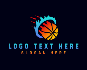 Talkshow - Blazing Basketball Sports logo design