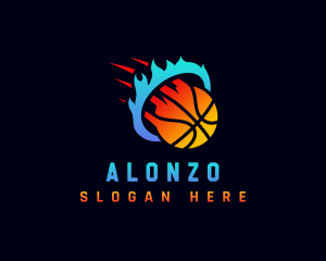 Blazing Basketball Sports logo design