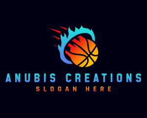 Blazing Basketball Sports logo design