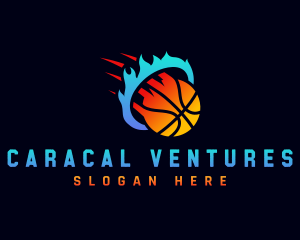 Blazing Basketball Sports logo design