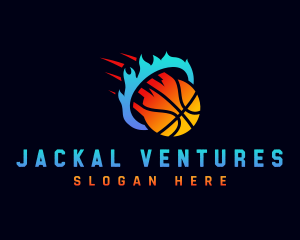 Blazing Basketball Sports logo design