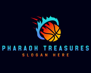 Blazing Basketball Sports logo design