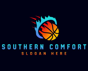 Blazing Basketball Sports logo design