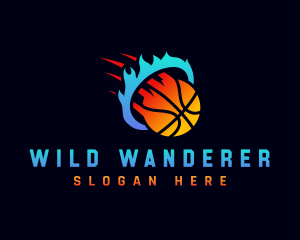 Blazing Basketball Sports logo design