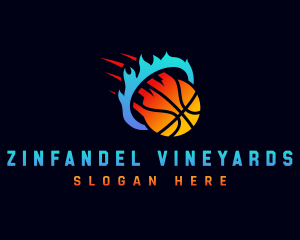 Blazing Basketball Sports logo design