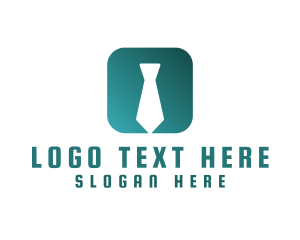 Smartphone - Necktie App Icon logo design