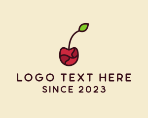 Dragon Fruit - Fresh Cherry Fruit logo design