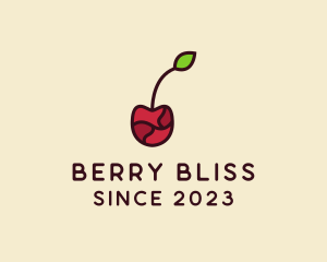 Fresh Cherry Fruit logo design