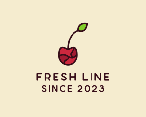 Fresh Cherry Fruit logo design