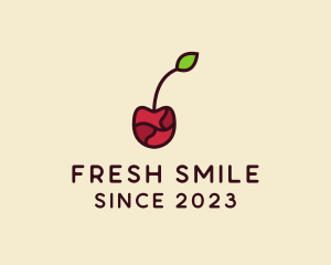 Fresh Cherry Fruit logo design