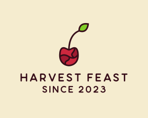 Fresh Cherry Fruit logo design