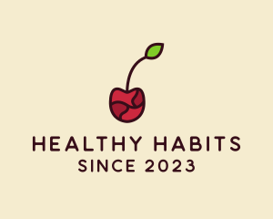 Fresh Cherry Fruit logo design