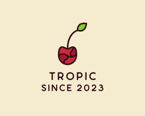 Fresh Cherry Fruit logo design