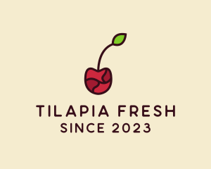 Fresh Cherry Fruit logo design