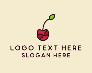 Fresh Cherry Fruit Logo