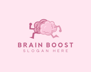 Quiz - Brain Run Psychology logo design