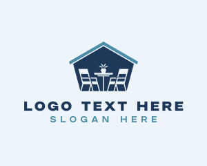 Table - Patio Furniture Decor logo design