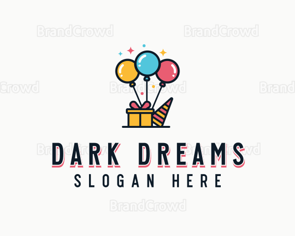 Balloon Birthday Gift Logo