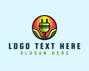 Sustainability - Power Electric Plug logo design