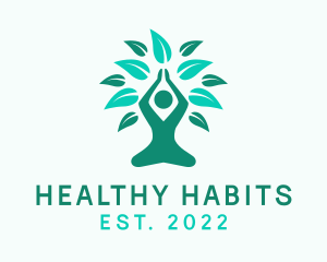 Healthy Yoga Wellness logo design