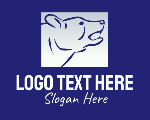 Arctic - Gradient Polar Bear logo design