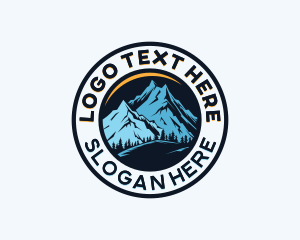 Active Gear - Outdoor Mountain Hiking logo design