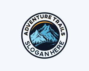 Outdoor Mountain Hiking logo design