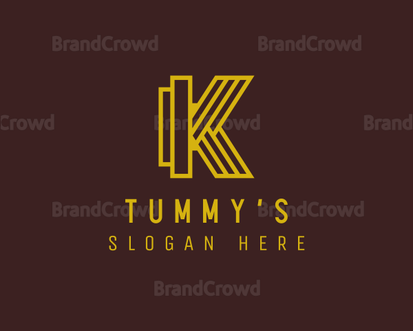 Modern Luxury Letter K Logo
