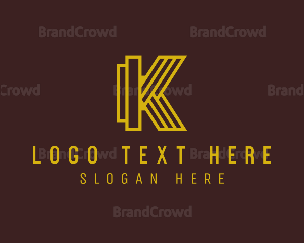 Modern Luxury Letter K Logo