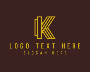 Insurance - Modern Luxury Letter K logo design