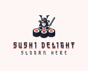 Samurai Gourmet Sushi logo design