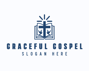 Gospel - Spiritual Bible Book logo design