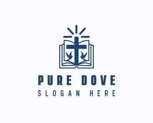 Spiritual Bible Book logo design