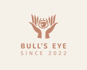 Mystical Eye Hands logo design