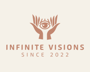 Visionary - Mystical Eye Hands logo design