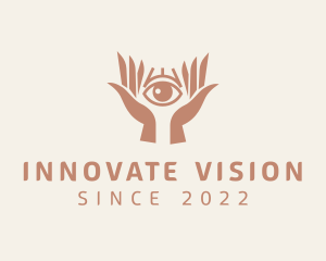 Visionary - Mystical Eye Hands logo design