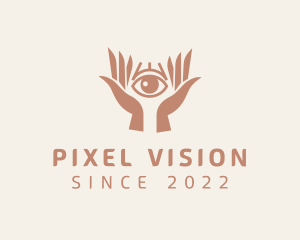 Mystical Eye Hands logo design