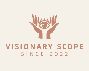 Mystical Eye Hands logo design