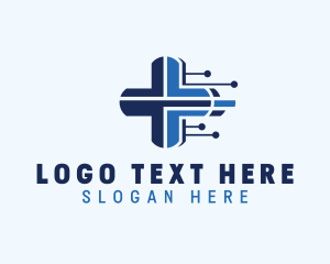 Health Insurance - Pharmaceutical Laboratory Clinic logo design